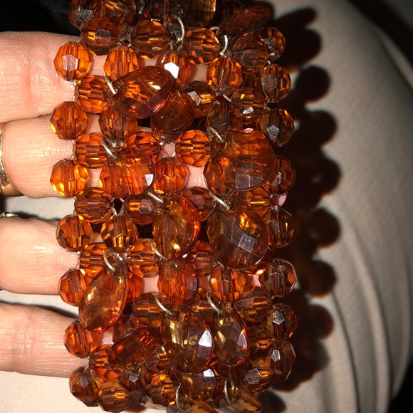 New Amber stretch bracelet 9 rows - Picture 3 of 3